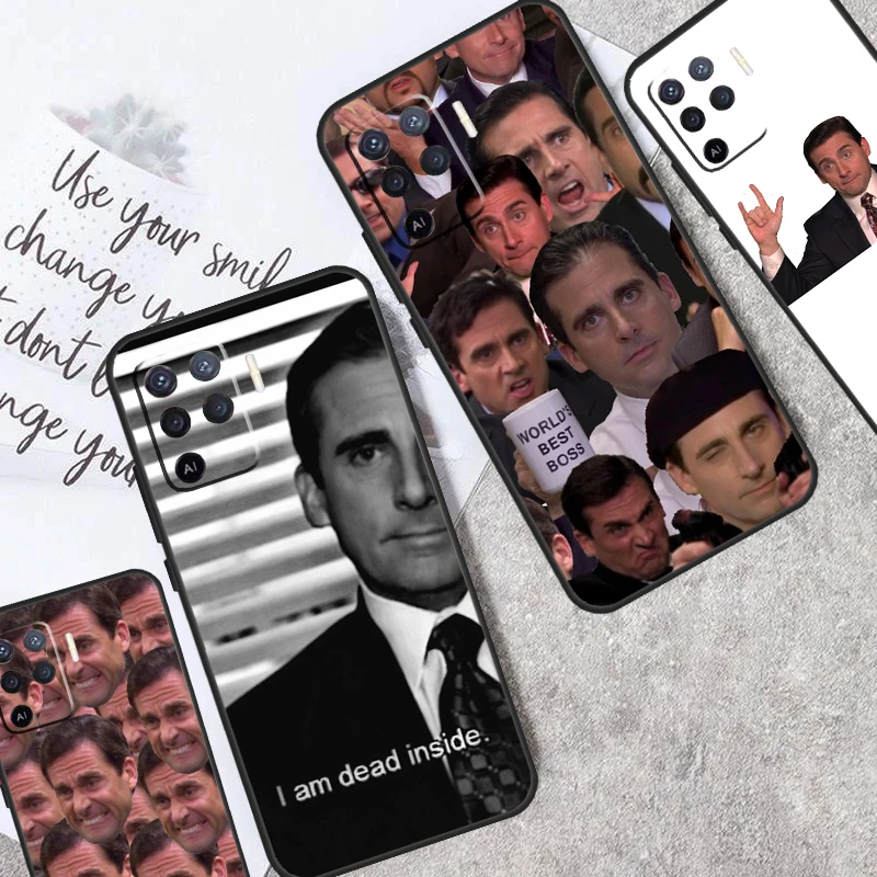 Michael Scott The Office Humor For OPPO A76 A96 A16 A58 A78 A98 A5 A9 A53 A17 A57 A77 A15 A52 A72 A93 A74 A94 A54S Case