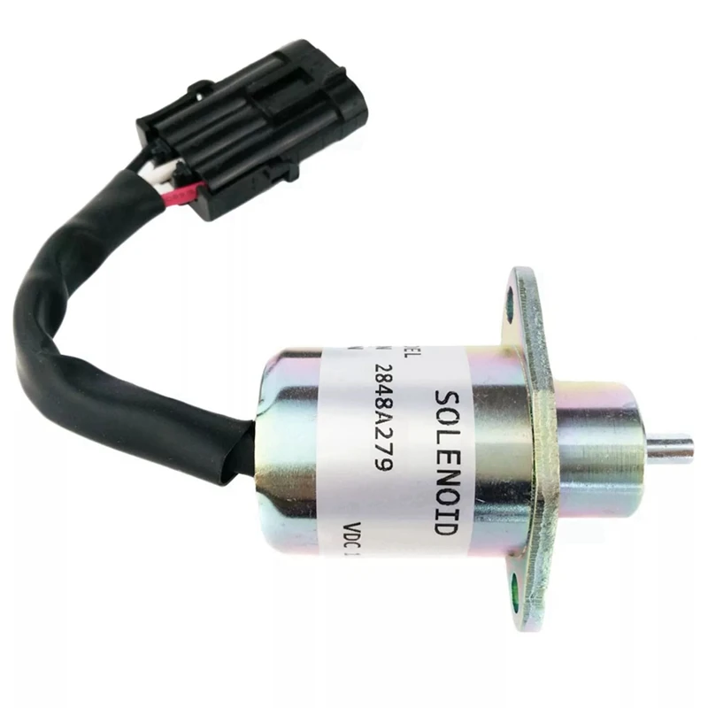 12V Fuel Shutoff Solenoid Valve SA-4934-12 2848A275 1457906 For Perkins 700 Series Engine Hyster UB704 2848A279 SA-4934