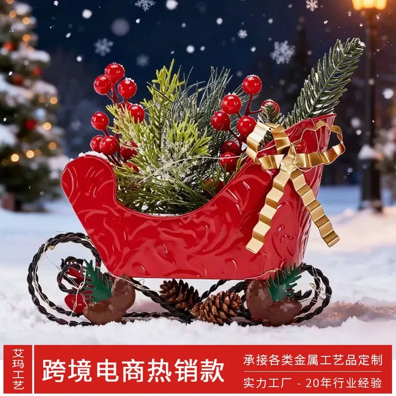 

Christmas Decorations Sleigh Creative New Christmas Gift Christmas Car Decoration Atmosphere Christmas Ornament