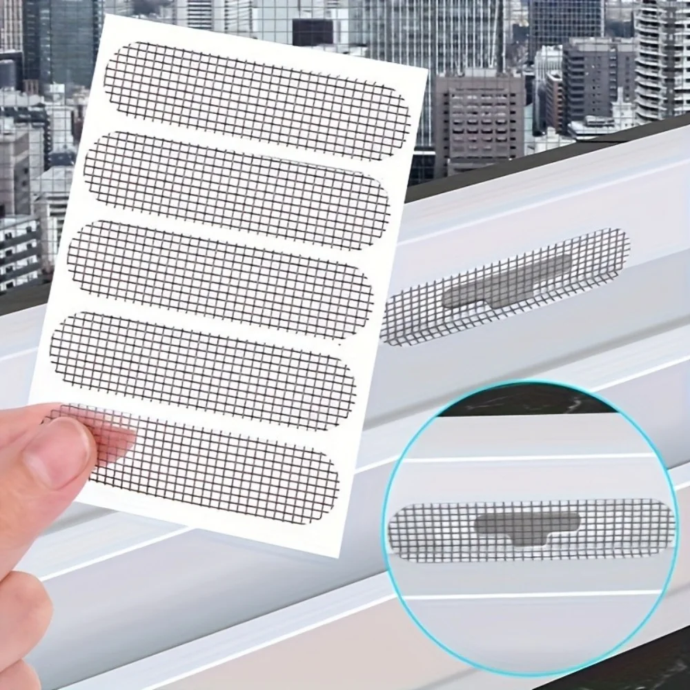 50Pcs Repair Broken Hole Screen Net Window Screen Repair Sticker Window Net Anti-mosquito Mesh Door Mosquito Net Patch