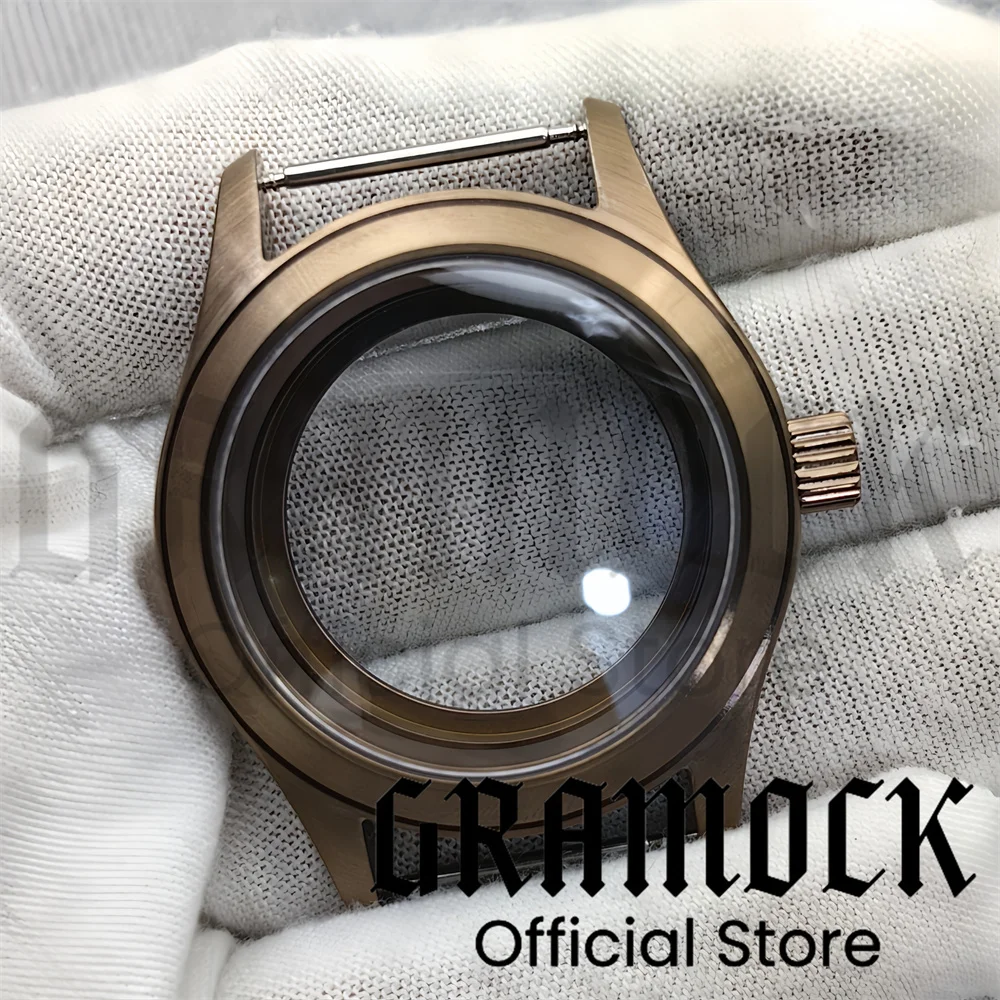 

Корпус для часов Gramock 36 мм/39 мм из латуни Pilot NH34 NH35 NH36 NH38 NH70 Diver Матовый купол с сапфировым стеклом ETA2824 PT5000 Корпус