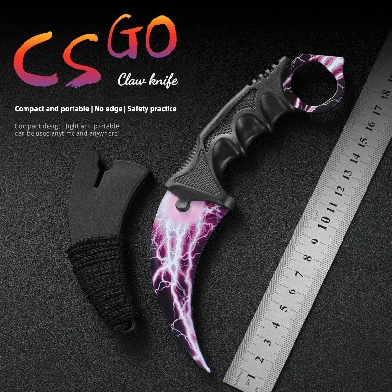 Cs Go Claw Knife Охотничий карманный нож для кемпинга Тактический нож для выживания на открытом воздухе EDC Инструменты с фиксированным лезвием Однолезвийные ножи Csgo Cs Go Claw Knife Охотничий карманный нож для кемпинга Тактический нож для выживания на открытом воздухе EDC Инструменты с фиксированным лезвием Однолезвийные ножи Csgo