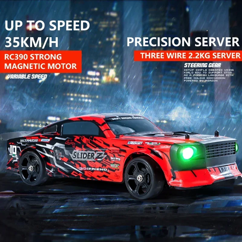 

1/14 35KM RC Car LED Light 4WD with 2.4G Remote Control Muscle Cars High Speed Drift Racing Vehicle for adult Kids Toy Car 2103