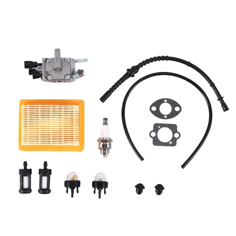 KYCOR-Carburetor Air Filter Bulb Fuel Repower Kit Fit For FS120 FS200 FS250 FS300 FS350 FR450 String Trimmer