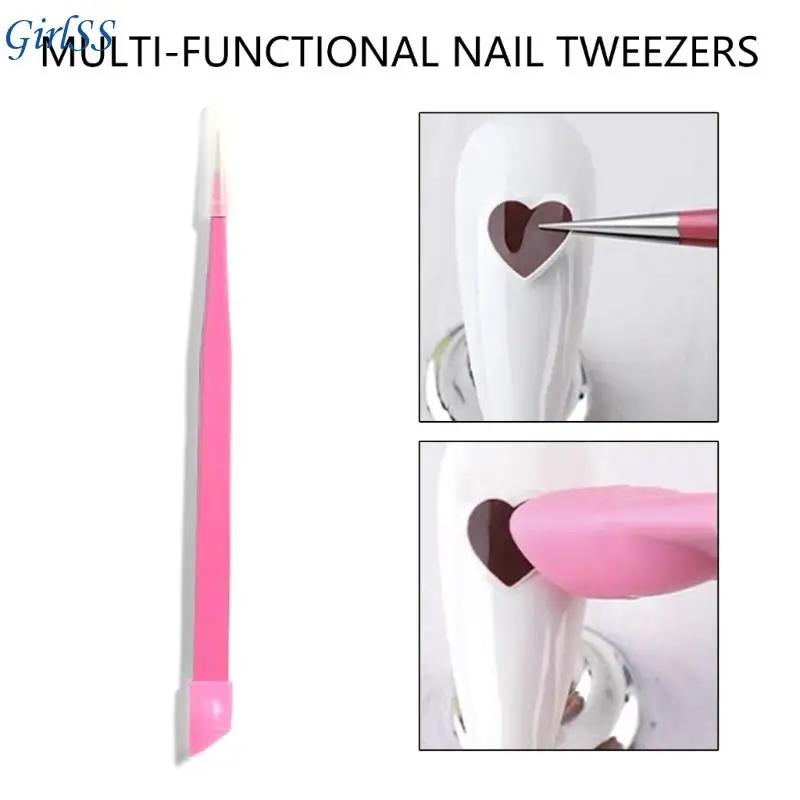 Ferramenta manicure dupla face antiderrapante alça fácil transportar acessórios para unhas T4MB