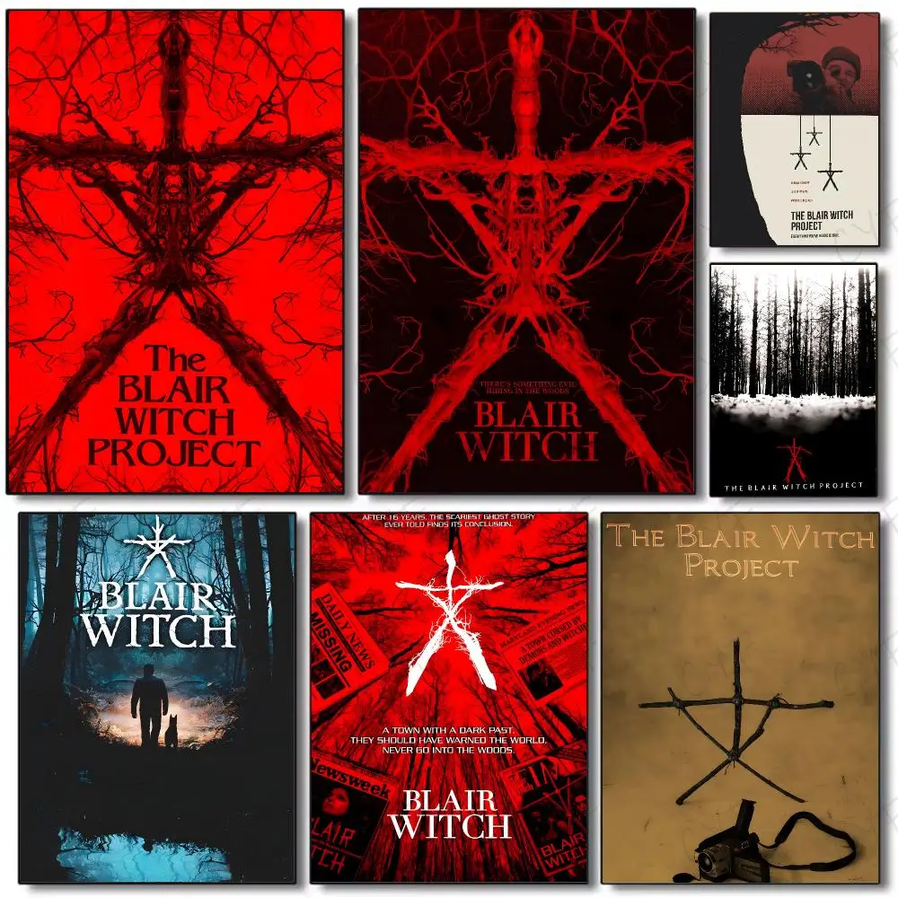 Found-Footage Horror Film B-Blair Witch Project Poster Painting Wall Art Mural for Living Room Home Decor and Gifts