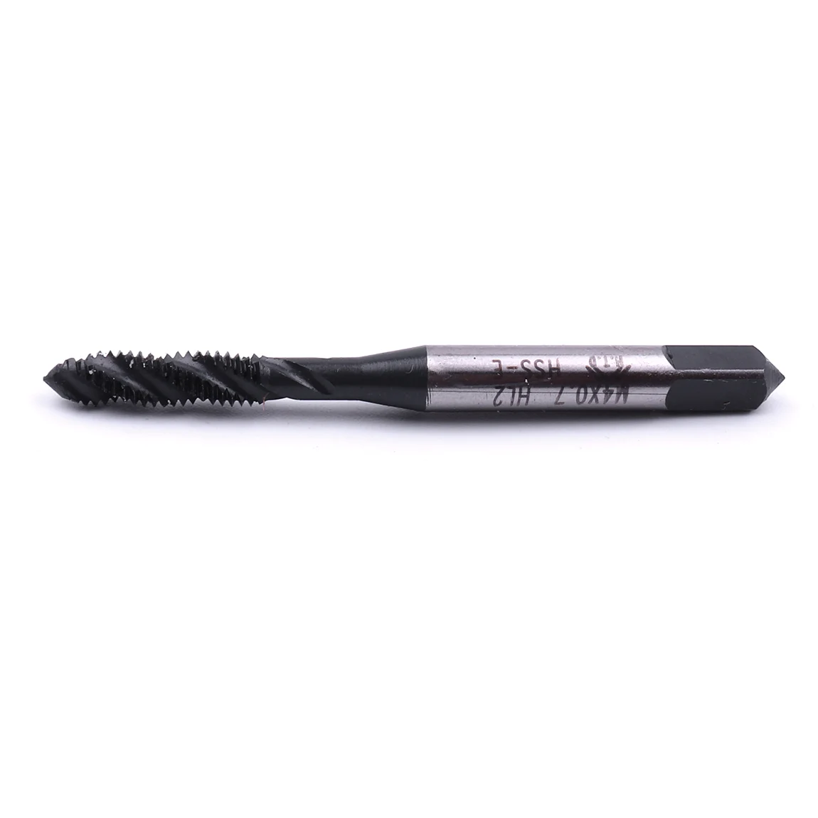 Máquina de flauta espiral, 1300HV HSS, taladro de grifo con revestimiento de nitrificación, M3, M4, M5, M8, herramientas de mano, color negro, 1 ud.