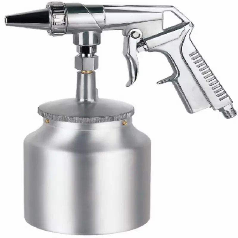 HVLP Pneumatic Sandblasting Gun 1000ml High-Grade Atomizing Air Spray Paint Gun Aluminum for Car Painting