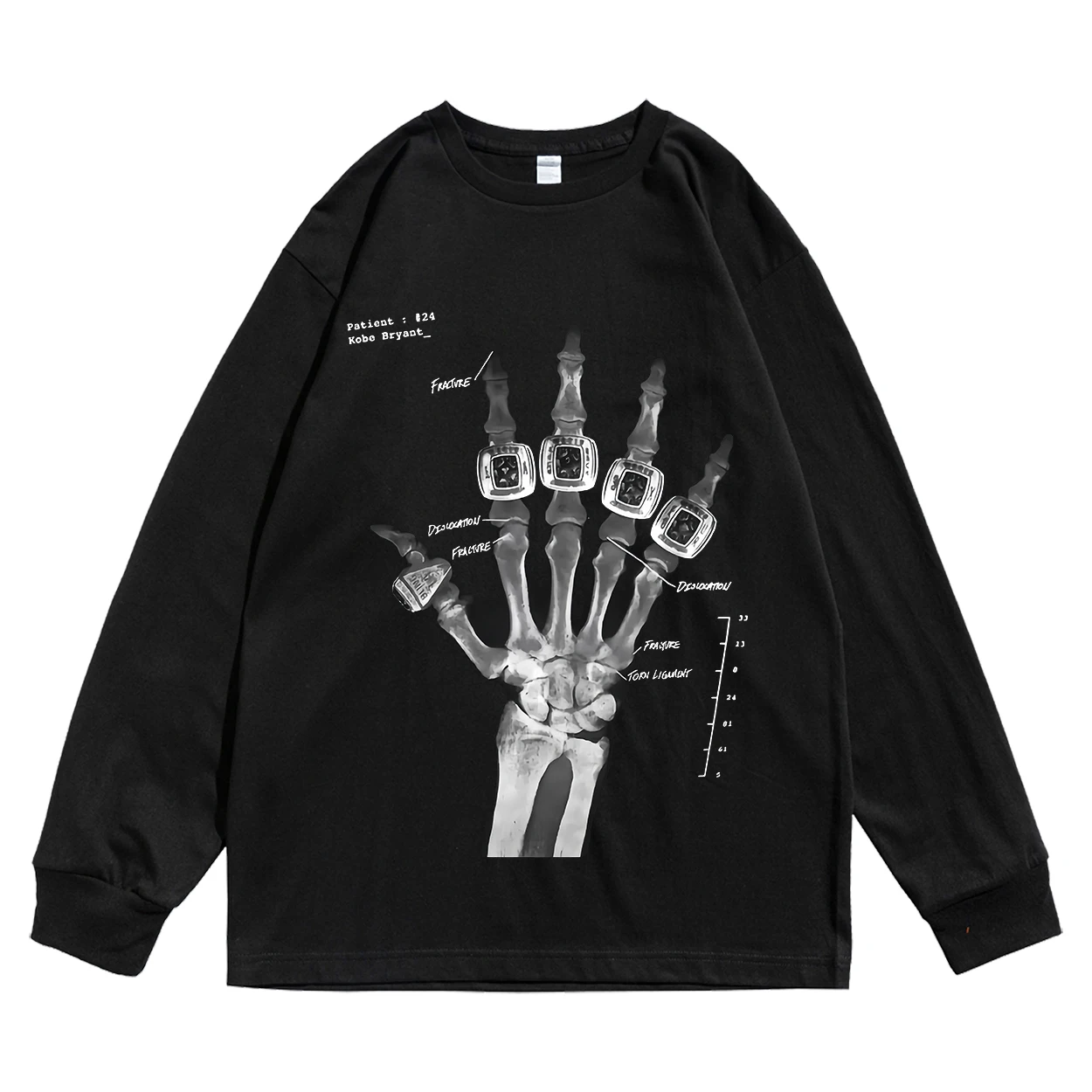 

Tatum Kobe Five ip Rings X-ray Американский ортообразный бейсбольный трикотаж в стиле хип-хоп в стиле ретро Спортивная футболка Модный хлопок ...