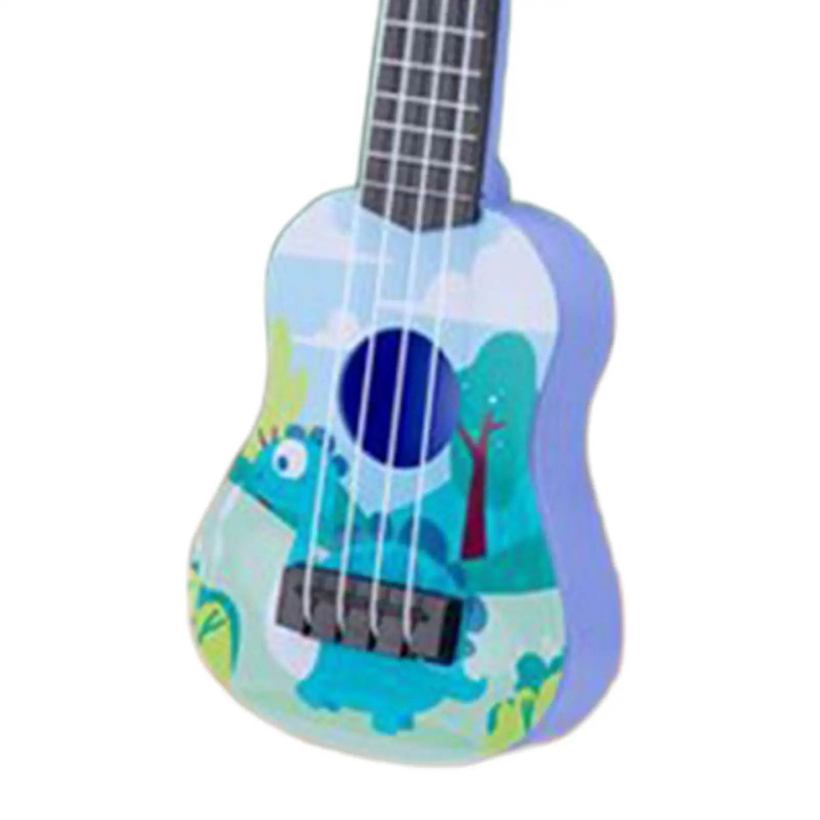 Ukulele Guitar Toy Small Guitar Classical Portable Musical 4 Adjustable Strings