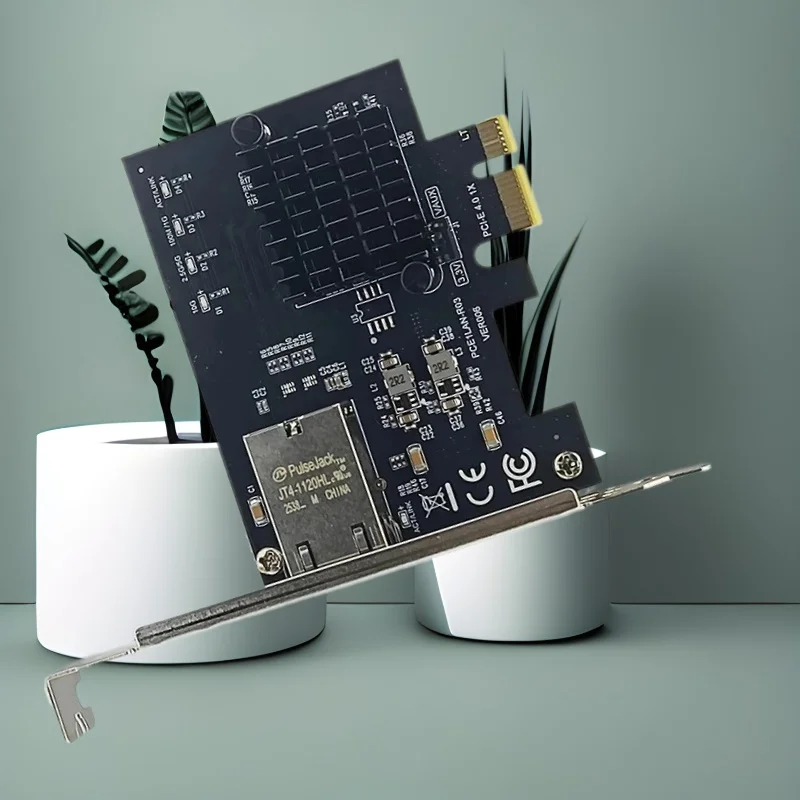 

10G Ethernet Network Card 1 Port PCI Express 4.0 X1 10Gb RJ45 NIC Card for RTL8127AT PXE Multi-Gigabit Network Speed for Desktop