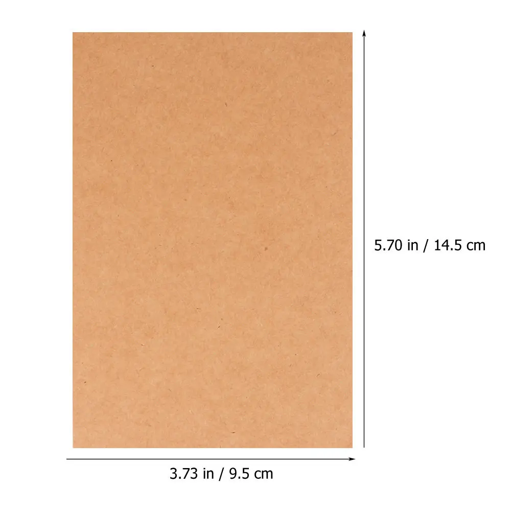 150Pcs DIY Blank Kraft Paper Postcards Greeting Cards Double-Side Paper Note Cards for Holiday Wedding Birthday Invitations