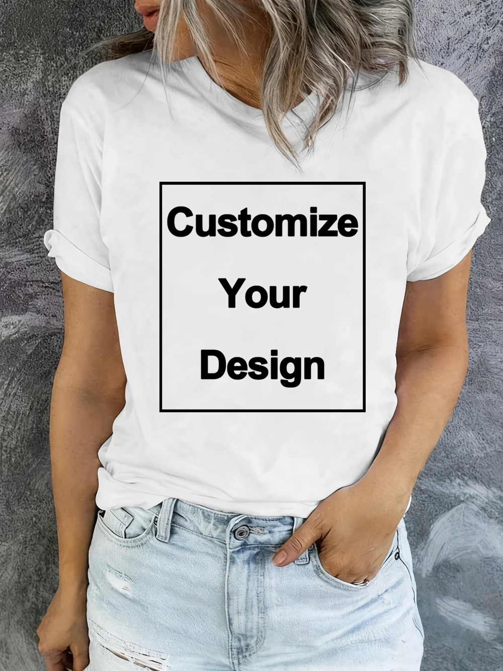 Summer Custom Womens T-Shirts DIY Logo/Graphic Tops Basic Multicolor T Shirt Loose O-Neck Short Sleeve Tees Casual Woman Clothes