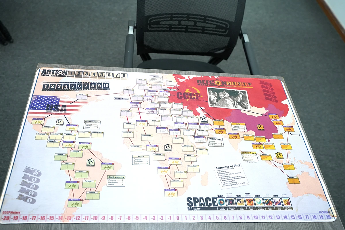 Twilight Struggle Board Game Playmat Board Game Accessories Mat And Twilight Struggle Map With Large Original Size 1:1 Scale Map