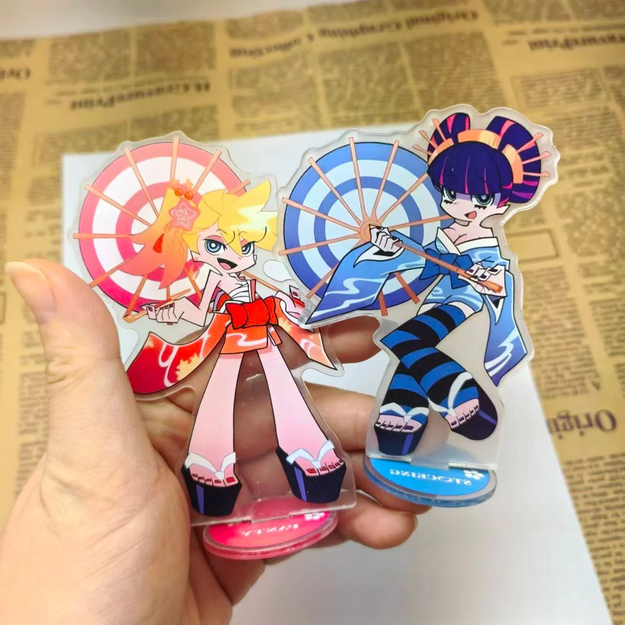 

Anime Panty & Stocking with Garterbelt Acrylic Stands Desktop Decoration Ornament Props Fans Gift