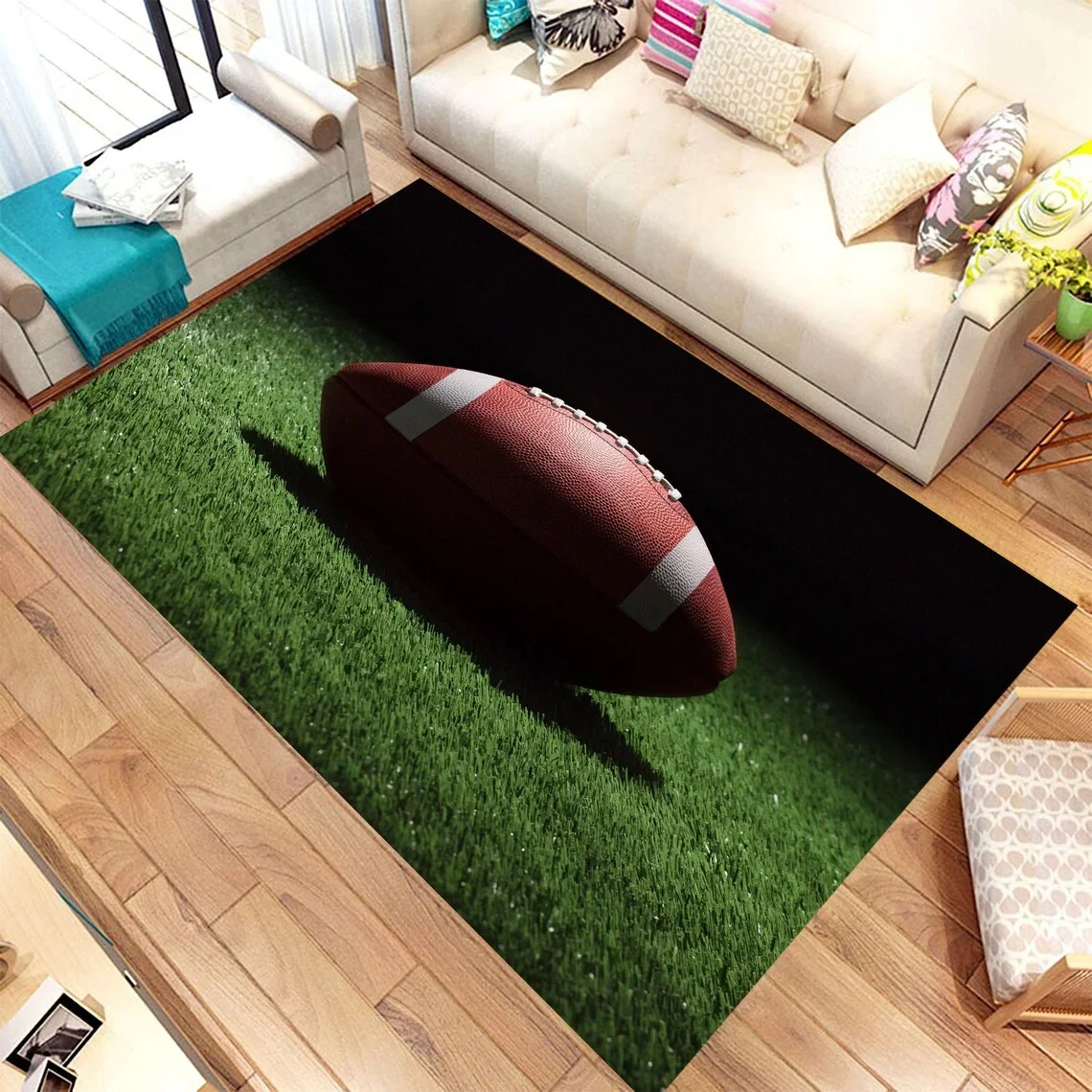 Alfombra de fútbol americano, alfombra NFL, regalo para alfombra de habitación HerHim, alfombra para sala de estar, alfombra antideslizante, alfombra para adolescentes, alfombra para habitación de niños