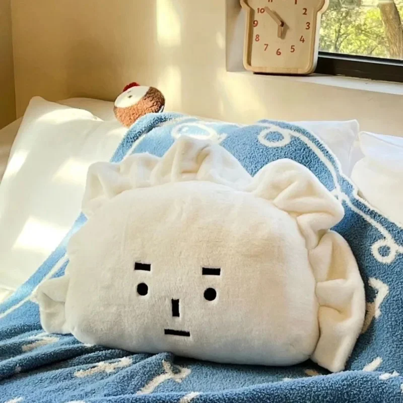 Fashion Kawaii Opposite Sex Dumpling Expression Plush Cushion Creative Soft Home Sofa Bedroom Pillow Children's Birthday Gift