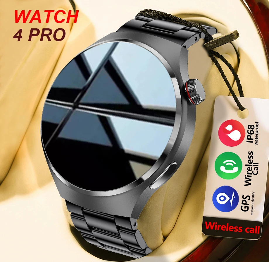 

For HUAWEI GT4 Pro GPS NFC Smart Watch Men 360*360 AMOLED Screen Heart rate Bluetooth Call IP68 Waterproof Man Smartwatch 2024