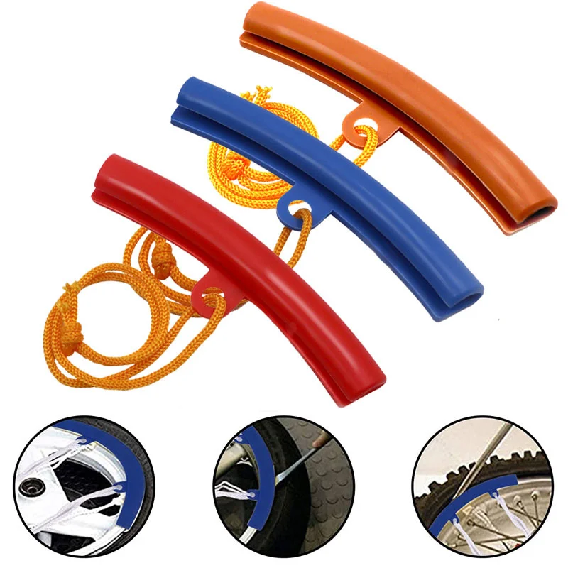 

2Pcs Car Wheel rim protector Bicycle Motorcycle Tire Changing Steel Ring Protective Sleeves Tire Tyre Changer Savers Accessories