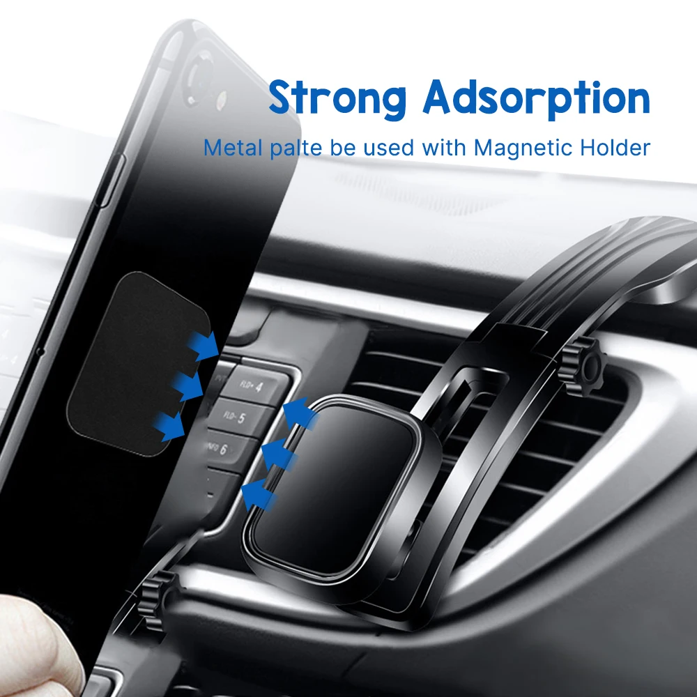 Universal Metal Plate Sticker For Magnetic Car Phone Holder Replacement Metal Plate Iron Sheet Kit For Magnet Phone Holder Stand