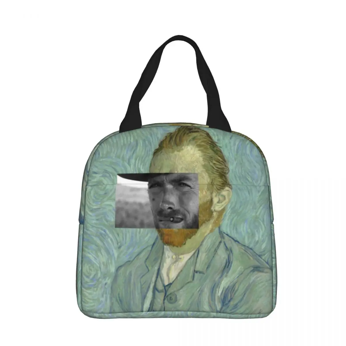 

Van Gogh Clint Eastwood Insulated Lunch Bags Thermal Bag Meal Container High Capacity Tote Lunch box for Men Women Beach Picnic