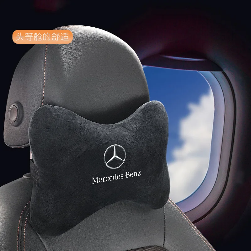 سيارة الرقبة الوسائد كلا الجانبين لتخفيف آلام الرأس وسادة السيارة لمرسيدس بنز AMG W203 W206 W220 W205 W211 W212 W201 GLS CLS GLC #3