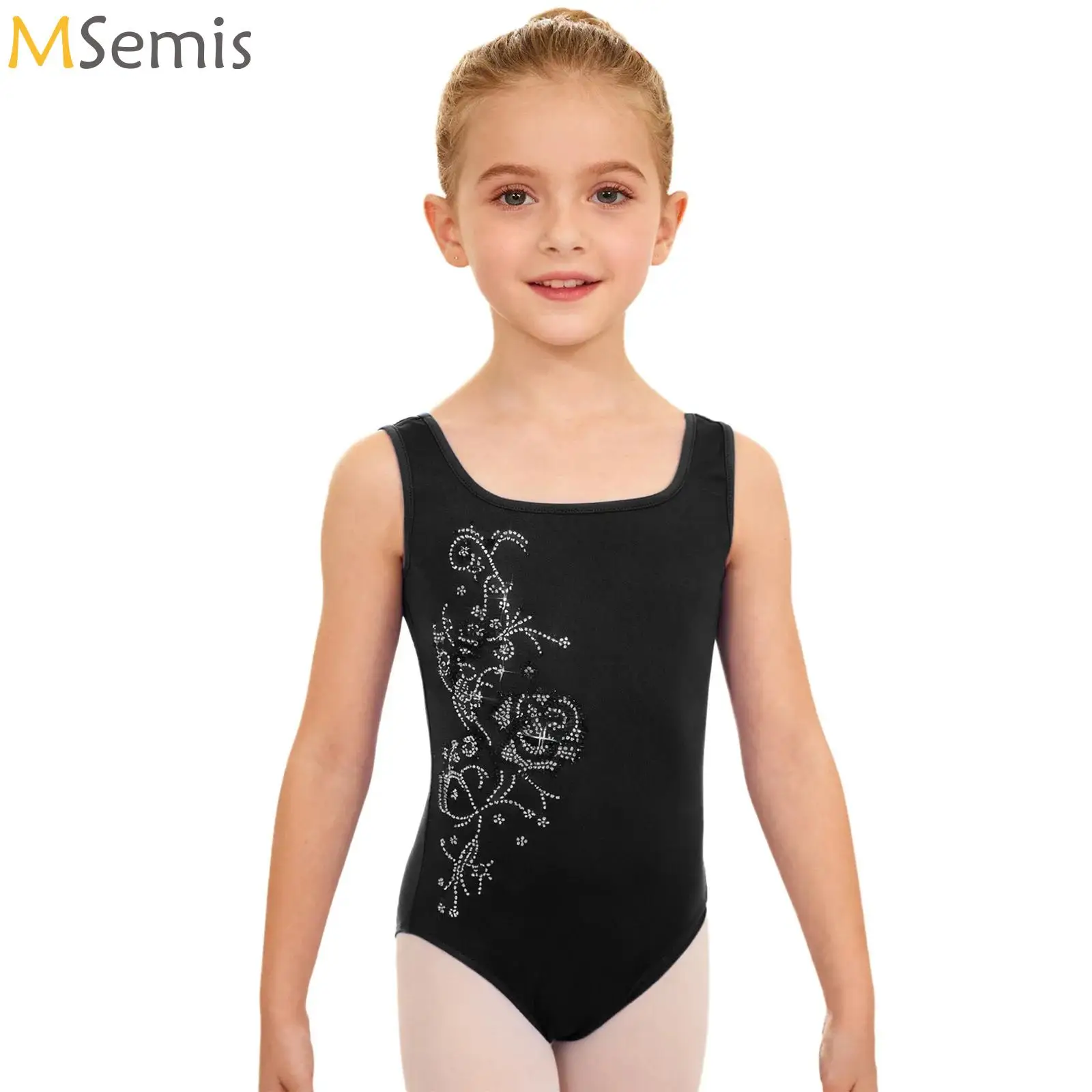 

Kids Girls Gymnastics Tank Leotard Ballet Underwear Figure Skating Training Bodysuit Dance Leotard Ballet Dress Exercise Clothes