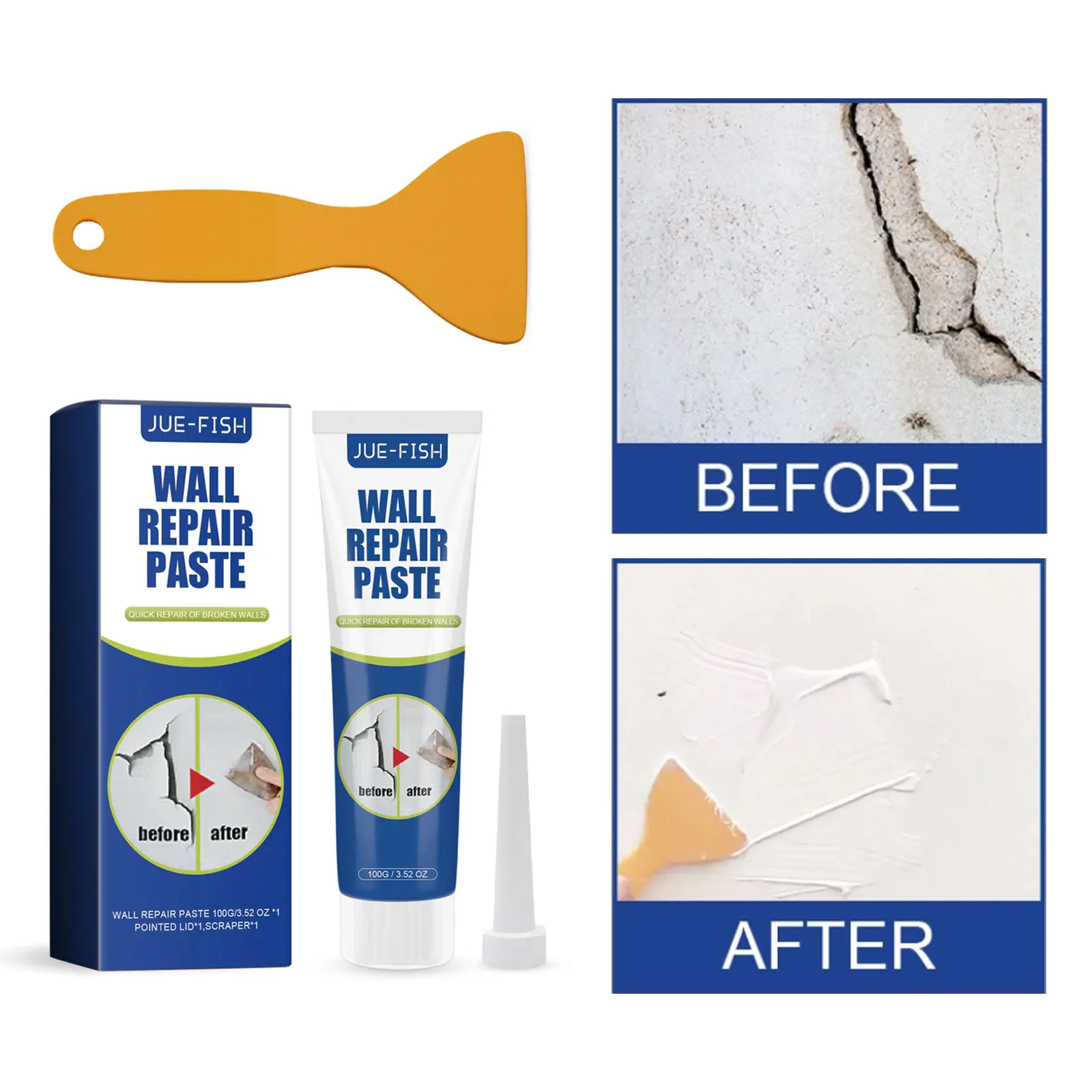 

Wall Crack Repair Cream Wall Peeling Graffiti Repair Mouldproof Paint Valid Wall Renovation Repair Paint Drywall Mending Paste