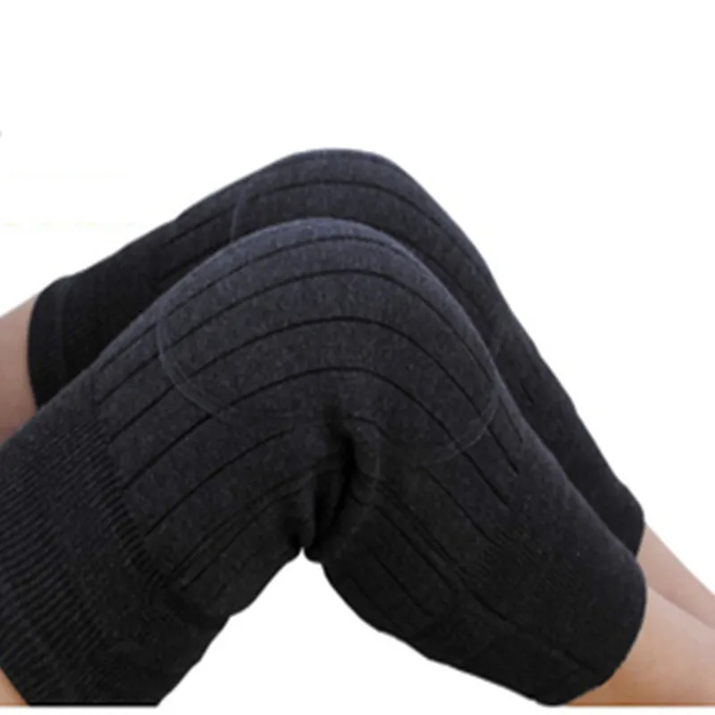 Protector de rodilla de Cachemira para motocicleta, almohadilla cálida elástica para invierno, alivio para prevenir la artritis, rodillera deportiva, 1 par