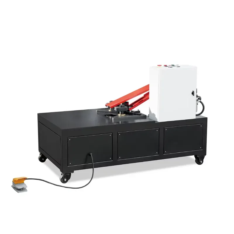 Automatic Horizontal Pneumatic Air Duct Corner Code Installing Machine with Motor High Safety Foot Pedal Control