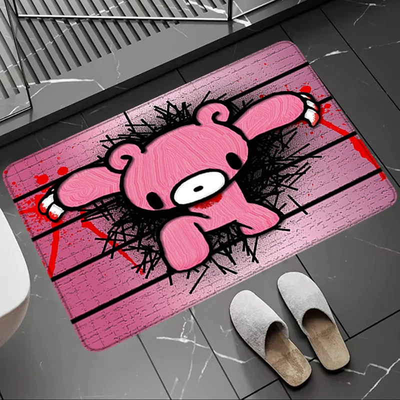 Balcony Carpet Gloomys Bear Living Room Rugs Foot Carpets Entrance Doormat Kawaii Rug Floor Mats Non-slip Mat Home Kitchen Decor