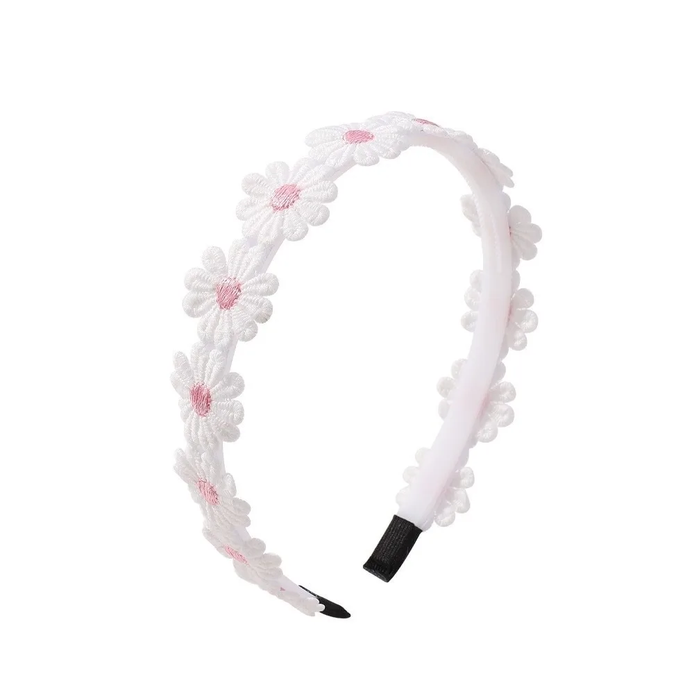 

1PCS Daisy Solid Embroidery Girls Flower Headband Birthday Wedding Party Boho Party Hair Accessories Hair Accessories​
