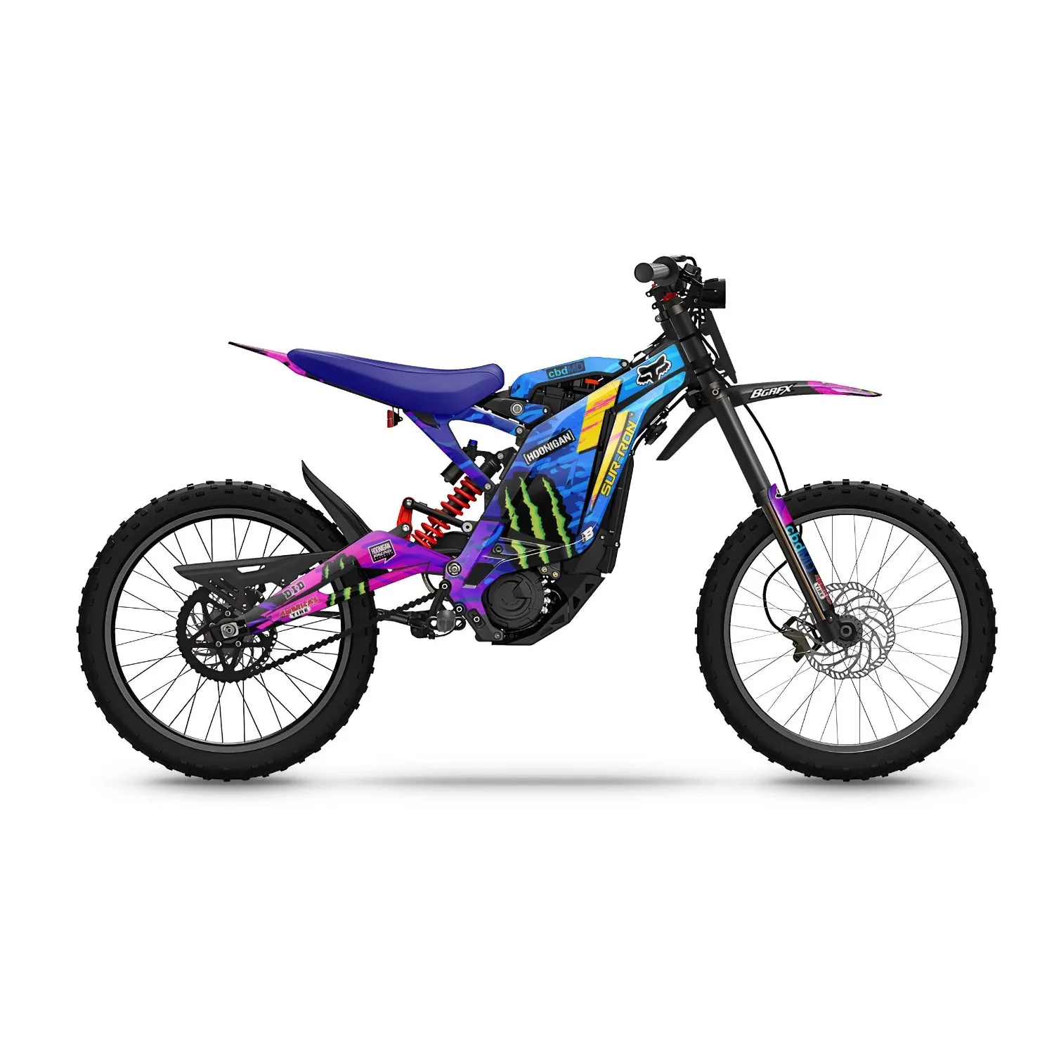 Motorcycle Body Fairing Sticker Decal Protective  eBike eMoto Full Graphic Kit For Surron Light Bee X  Design -43