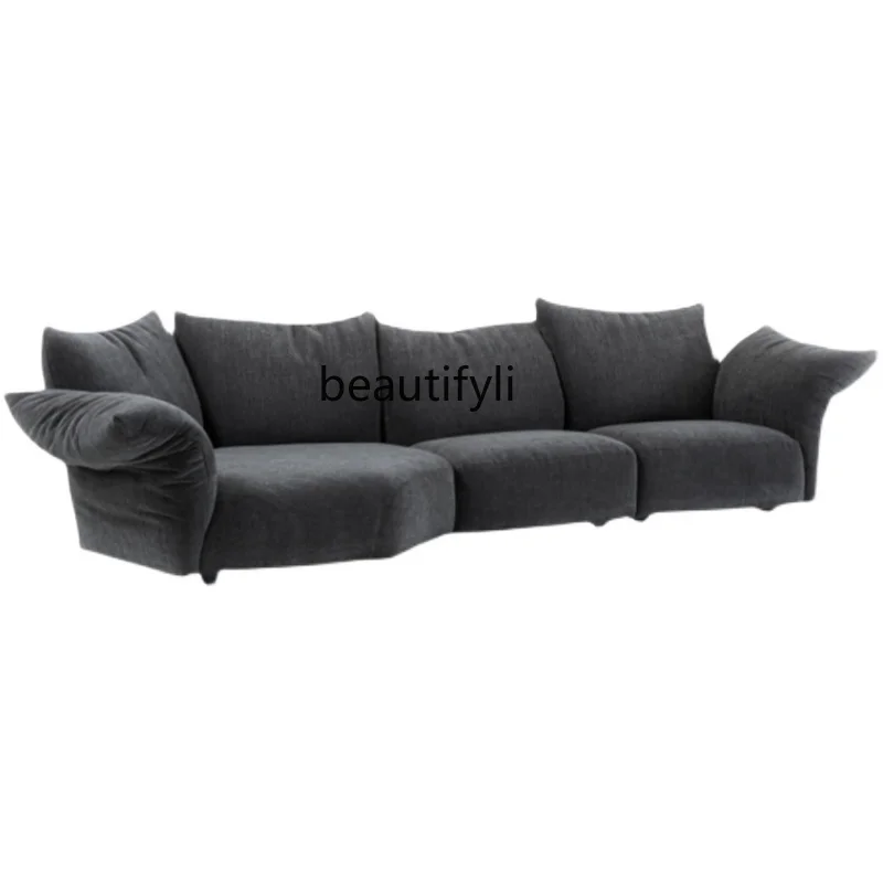 Petal Fabric Sofa Combination Light Luxury Italian Modern Minimalist Living Room Furniture