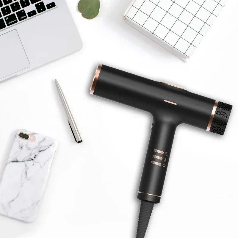 ヘアドライヤー マイナスイオン プロフェッショナル 速乾性 低騒音 家庭用電気 冷温風 ディフューザー付き