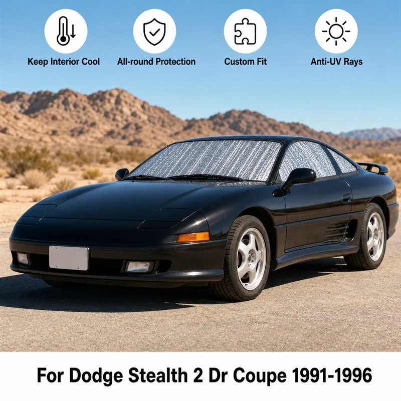 

For Dodge Stealth 2 Dr Coupe 1991-1996 Full Set Car Window Sunshades UV Block Privacy Heat Insulated Foldable Car Curtain
