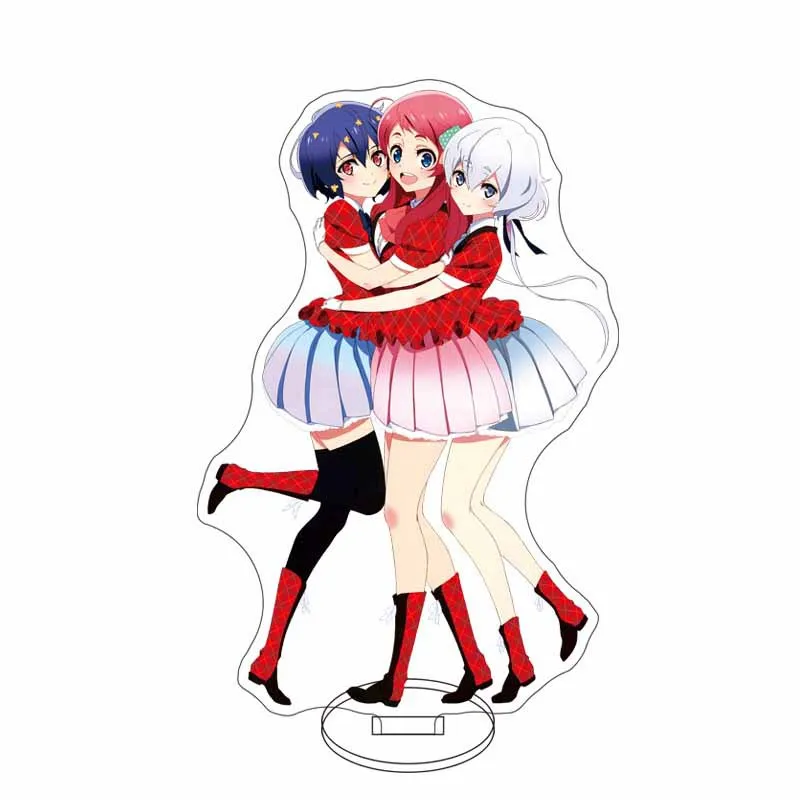 Anime ZOMBIE LAND SAGA Acrylic Stand Ai Mizuno Junko Konno Model Plate Decoration Originality Desk Figure Display Cartoon Gifts