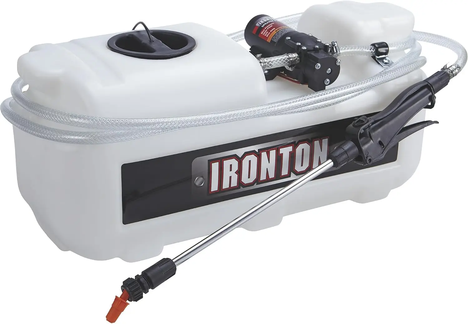 12V ATV Spot Sprayer 5 Gallon Capacity 1 GPM Flow Rate UV Resistant Polymer Tank Lawn Garden Agricultural Spraying Targeted Spot
