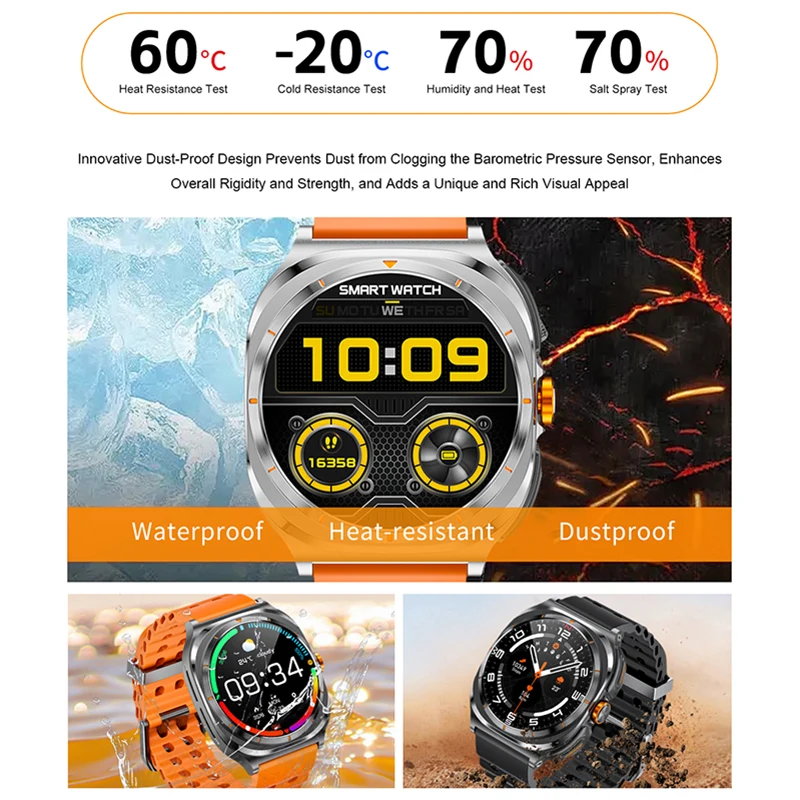 ساعة جديدة 7 موسيقى بلوتوث دعوة Smartwatch الرجال معدل ضربات القلب مقاوم للماء الرياضة الساعات الذكية في سماعات بلوتوث ل Xiaomi IOS