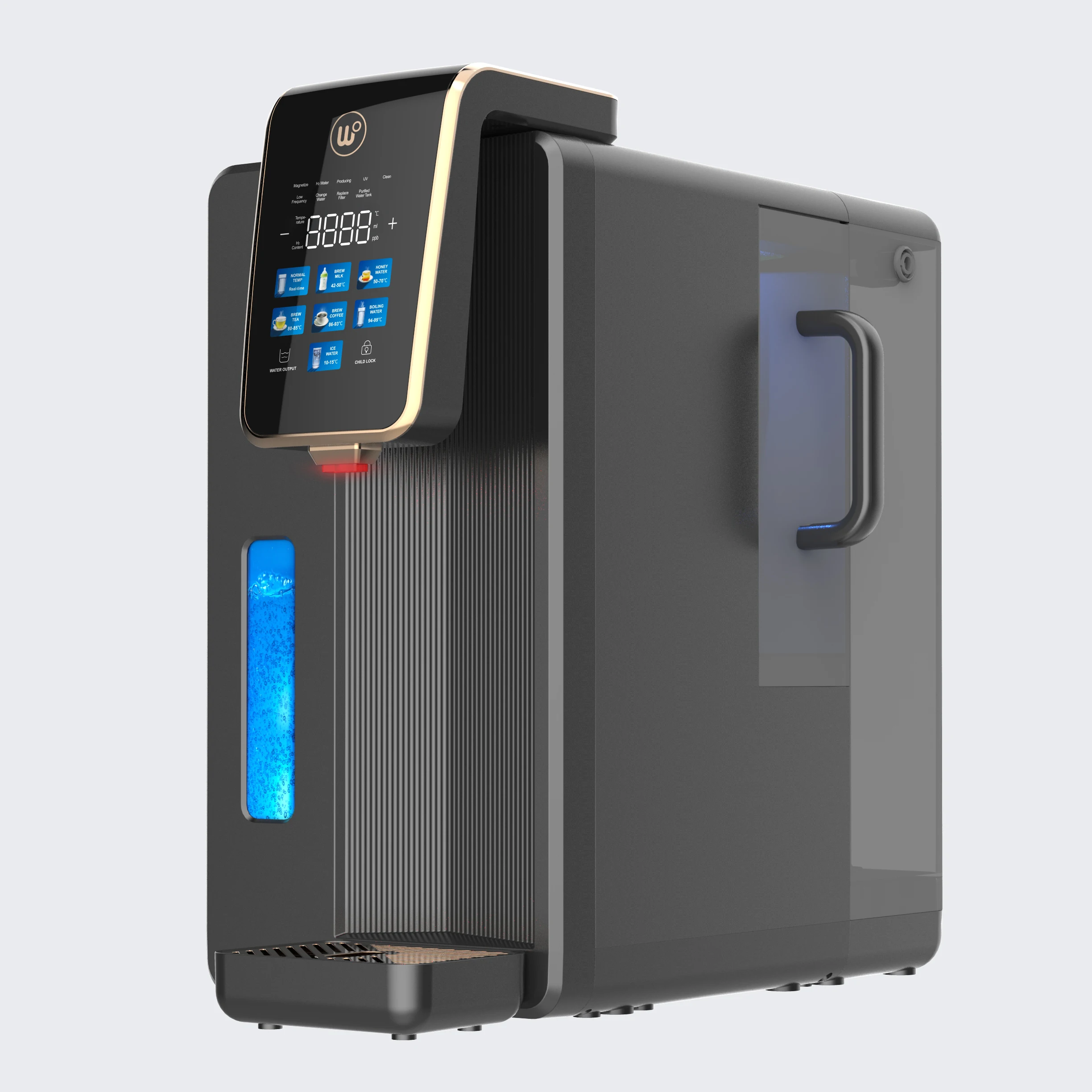 

Hydrogen Water Generator Kitchen Use Water Purifier Hydrogen Water Dispenser with 3 in 1 Cartridges