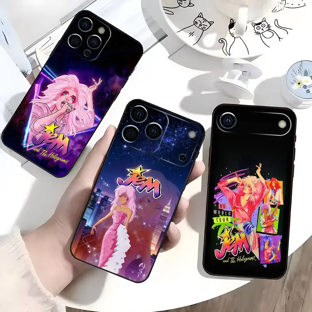 

Musical fantasy J-Jem And The Holograms Phone Case For IPhone 17,16,15,14,13,12,11,Plus,Pro,Max,Plus,XS,soft case Black silicone