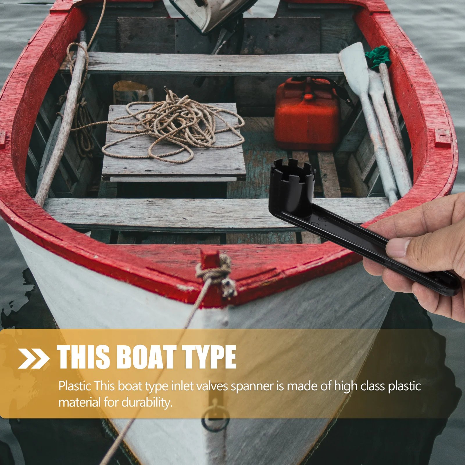 

2pcs Professional Valves Wrench Kayak Spanner Wear-Resistant Portable Inflatable Boat Air Valve Tool Tpu Material Smooth Surface