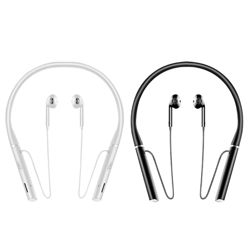 سماعات أذن لاسلكية متوافقة مع بلوتوث BLE5.0 مقاومة للماء بشريط حول الرقبة سماعات أذن معلقة تخفيض الضوضاء