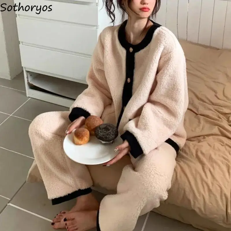 hiver-flanelle-pyjama-ensembles-femmes-confortable-plus-velours-thier-jambe-large-spwear-maison-vetements-confortables-huit-sve-bell-sve