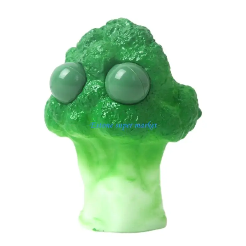090B AntiStress Squeeze Vegetable Toy with Eye Popping Sensory Relief Reduce Balls Toy for Office School Kids Pocket Toy