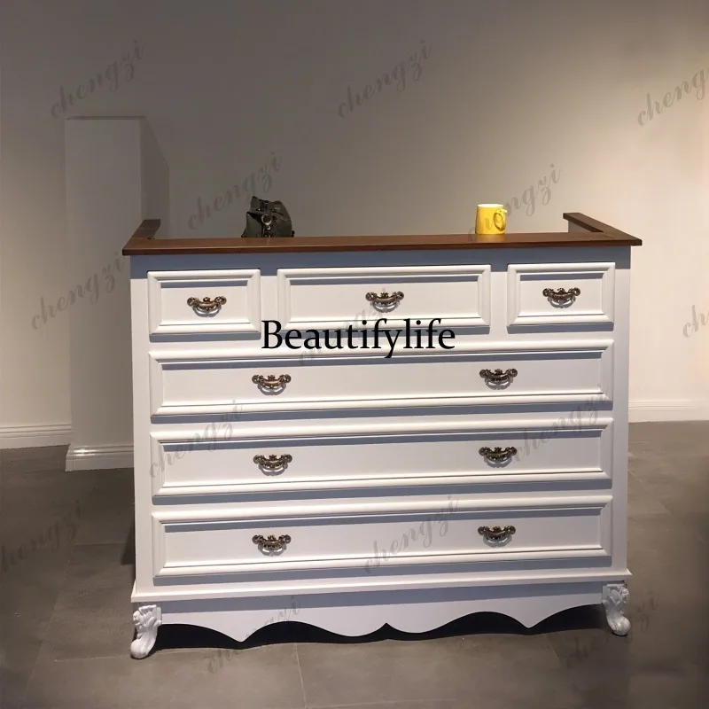 Checkout page Bar, clothing store, counter table, beauty salon, store, simple and small front desk