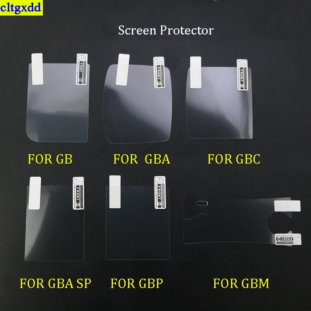 Cltgxdd 1piece FOR GB/GBA/GBC/GBA SP/GBP/GBM Plastic Transparent Screen Lens Scratch Protector Protective Film