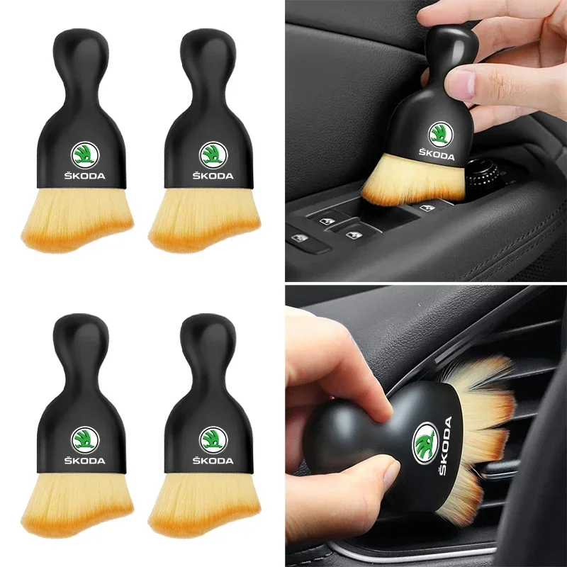 

Car Accessories Car interior Cleaning Soft Brush Dust Remover Tool For Skoda Octavia Fabia Kamiq Kapoq Kodiaq Rapid SCALA Superb