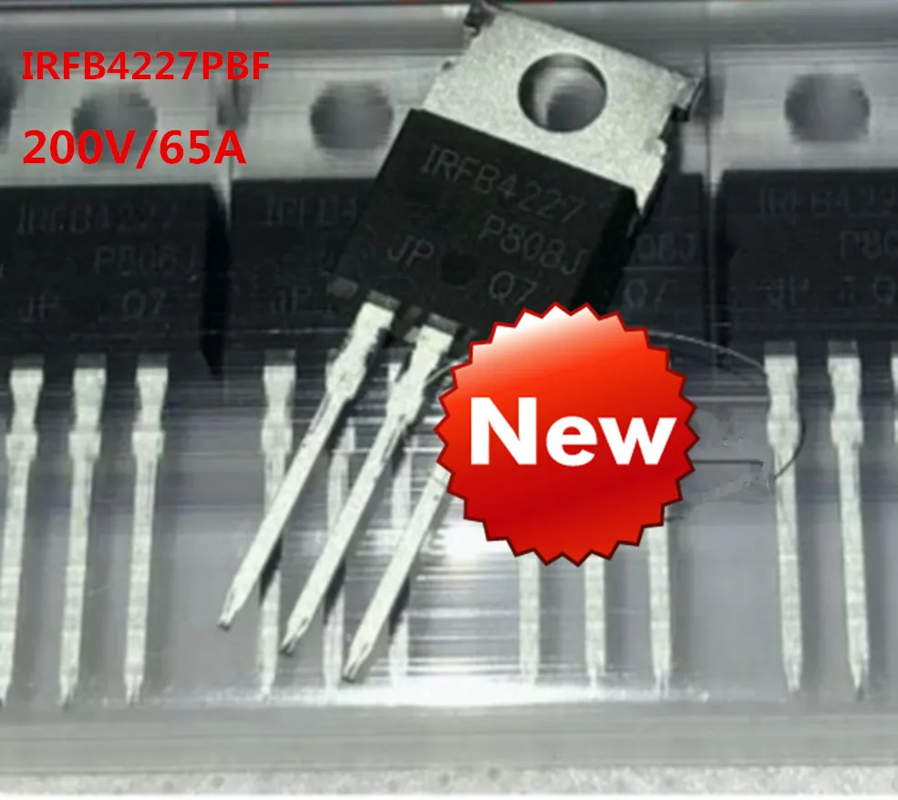 10pcs New  original IRFB4227PBF IRFB4227 200V 65A  MOS transistor field effect, power amplifier transistor