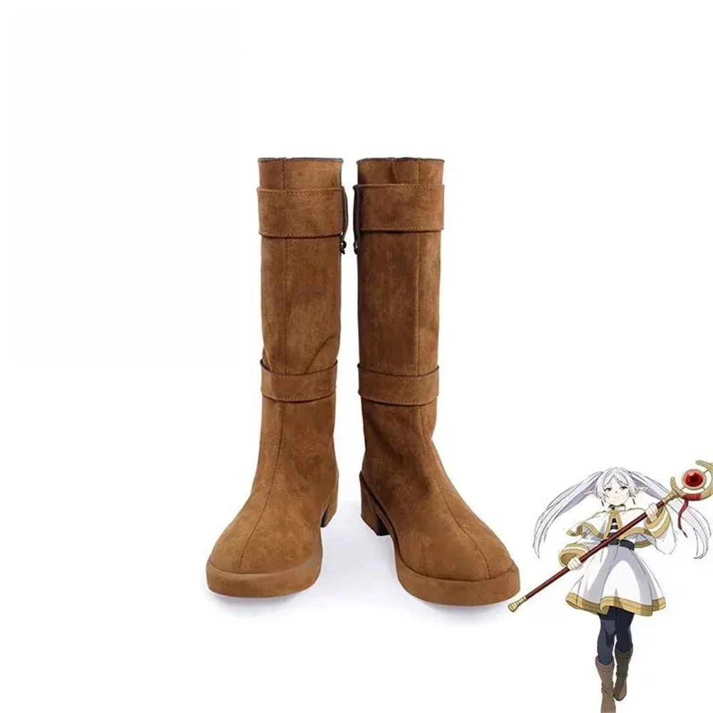 Frieren Cosplay zapatos Anime Frieren en el funerario Anime Frieren Halloween para mujer hombres zapatos